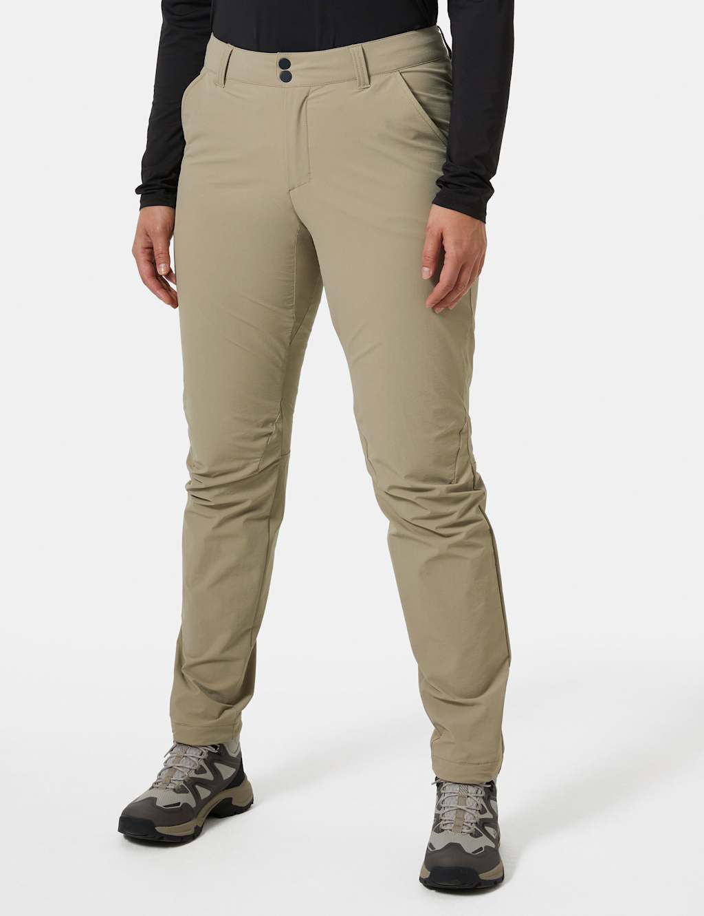Helly Hansen Women's Brona Softshell Straight Leg Chinos - M - Putty, Putty
