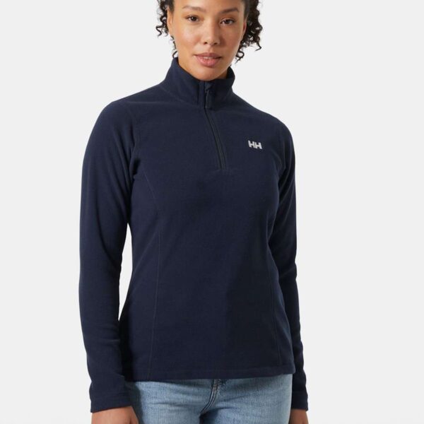 Helly Hansen Women's Daybreaker Fleece Funnel Neck Sweatshirt - M - Navy, Blue,White,Navy