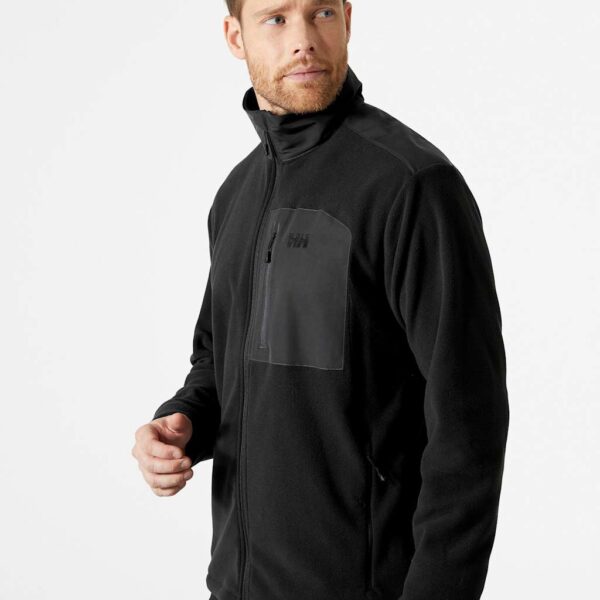 Helly Hansen Men's Daybreaker Funnel Neck Microfleece Jacket - Black, Grey,Black