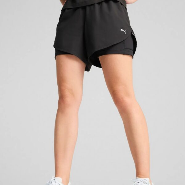 Puma Women's Ultraweave 2 in 1 Running Shorts - M - Black, Black