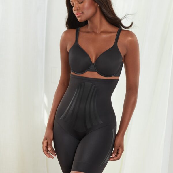 Miraclesuit Women's Extra Firm Control Thigh Slimmer Shorts - Black, Black,Beige