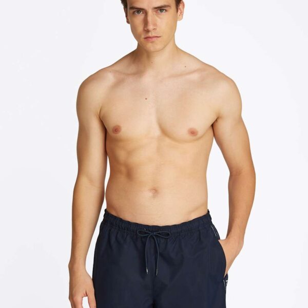 Tommy Hilfiger Men's Tape Swim Shorts - Navy, Red,Navy