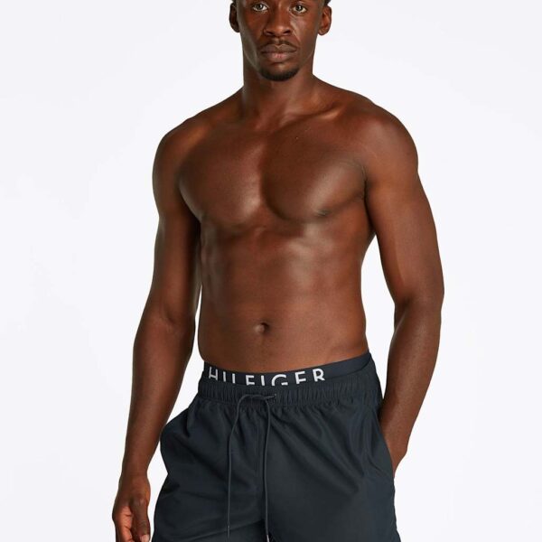 Tommy Hilfiger Men's Logo Swim Shorts - Navy, Navy