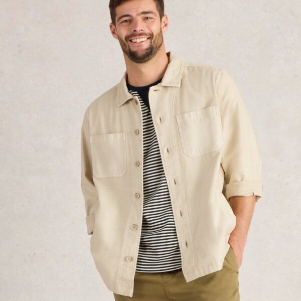 White Stuff Men's Denim Jacket - Green, Navy,Green,Khaki