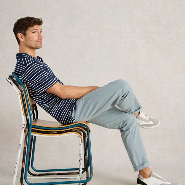 White Stuff Men's Regular Fit Chinos - 34REG - Blue, Blue