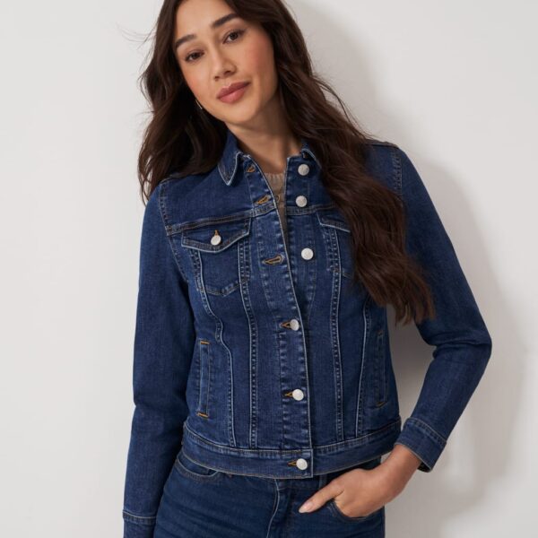Crew Clothing Women's Denim Jacket - 12 - Medium Blue, Medium Blue