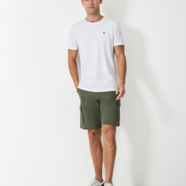 Crew Clothing Men's Stretch Cargo Shorts - 36 - Olive, Olive