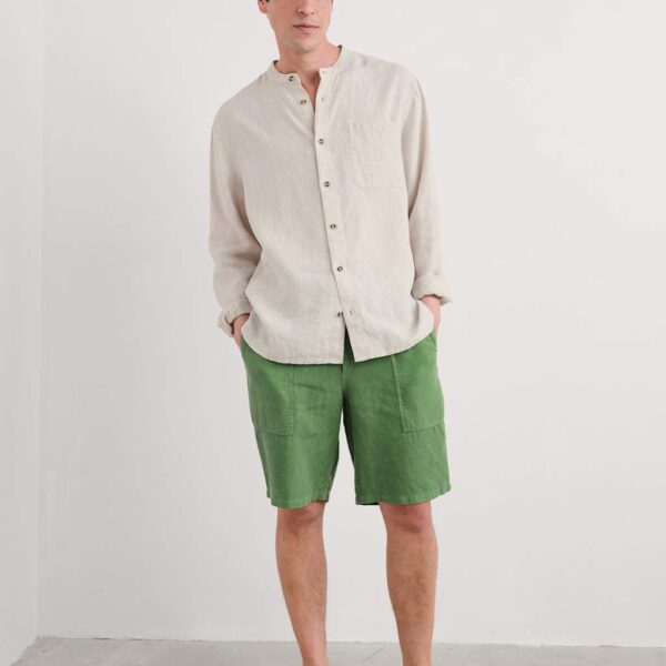 Seasalt Cornwall Men's Pure Linen Lightweight Shorts - XL - Green, Green,Navy,Blue