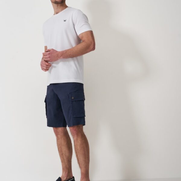 Crew Clothing Men's Cargo Shorts - 38 - Navy, Navy,Stone