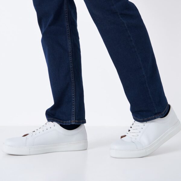 Crew Clothing Men's Leather Lace Up Trainers - 11.5 - White, White