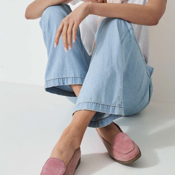 Crew Clothing Women's Suede Loafers - 37 - Soft Pink, Soft Pink