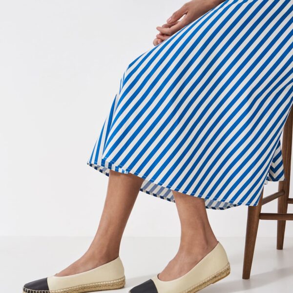 Crew Clothing Women's Canvas Flatform Espadrilles - 38 - Ivory, Ivory