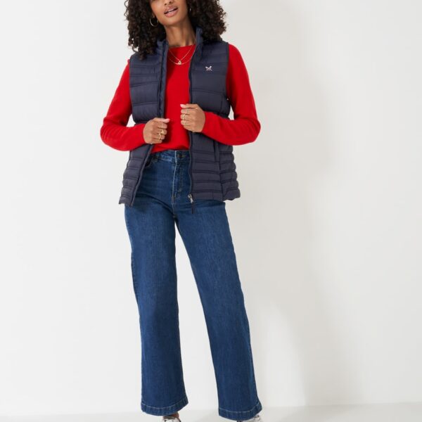 Crew Clothing Women's Lightweight Padded Hooded Gilet - 12 - Navy, Navy