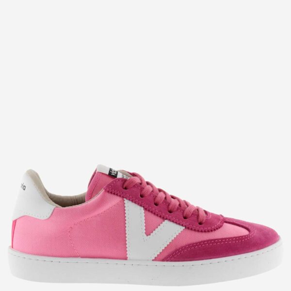 Victoria Women's Berlin Nylon Lace Up Trainers - 5 - Bright Pink, Bright Pink