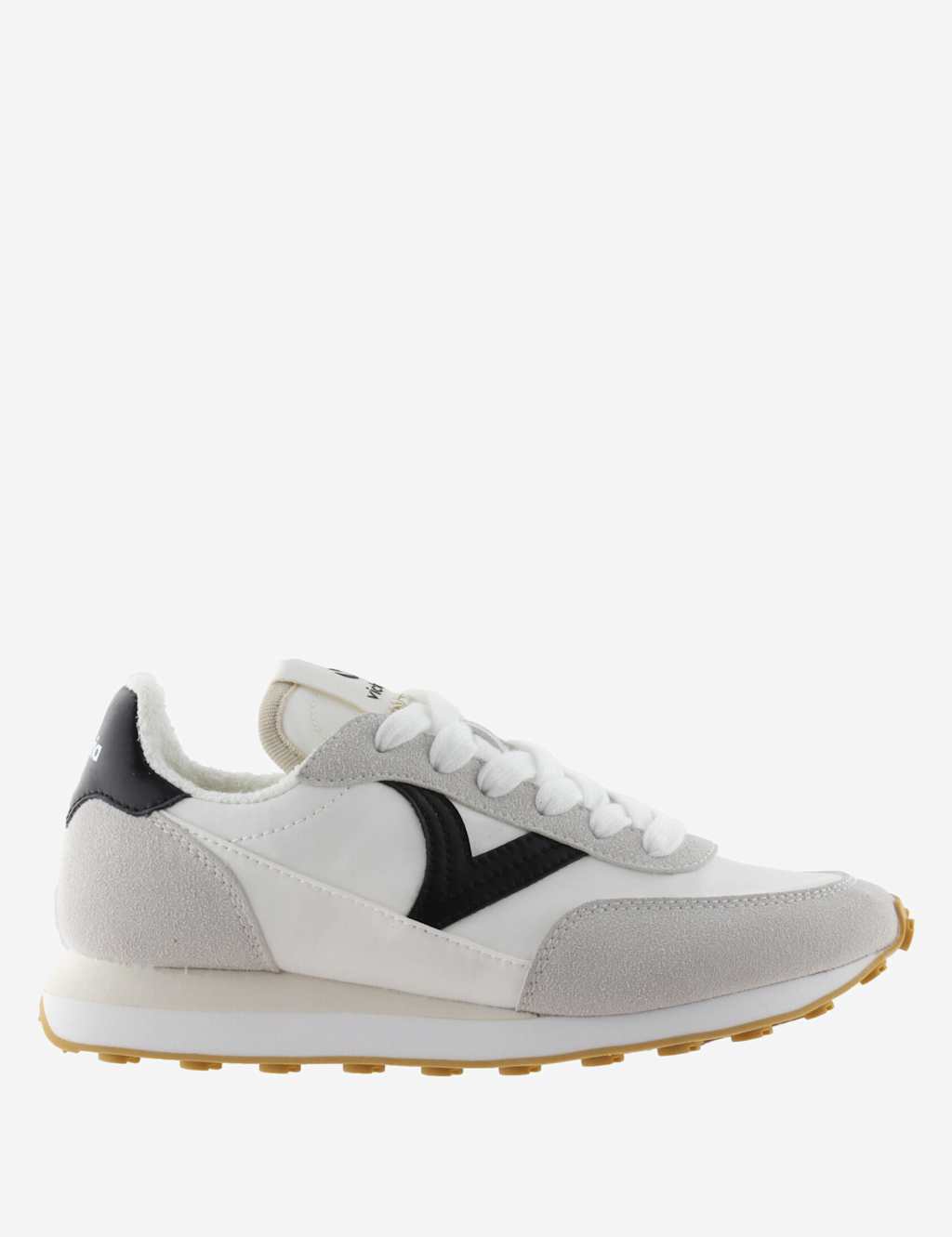 Victoria Women's Astro Nylon Leather Trainers - 5 - White/Black, White/Black,Navy,Multi