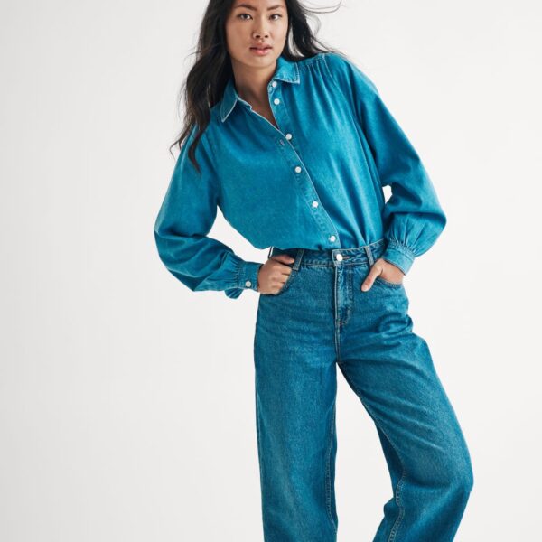 Nobody's Child Women's High Waisted Wide Leg Jeans - 16 - Blue, Blue,Black
