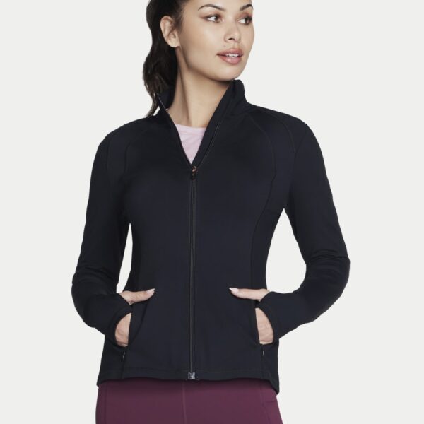 Skechers Women's Gowalk Zip Up Sports Jacket - Black, Black