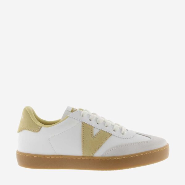 Victoria Women's Berlin Ciclista Lace Up Trainers - 7 - White Mix, White Mix