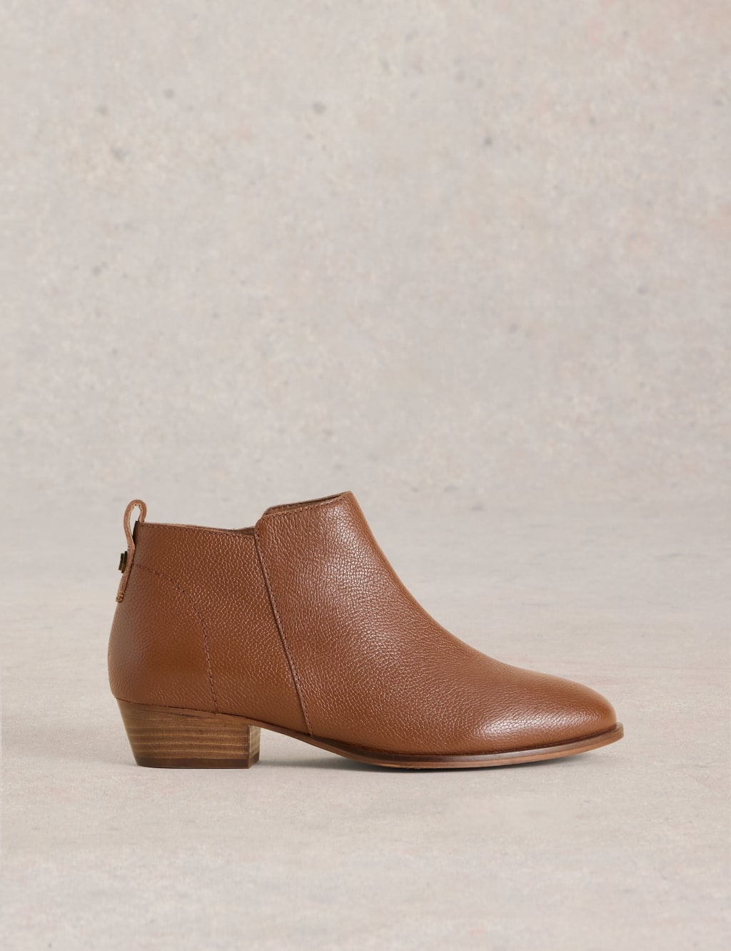 White Stuff Women's Wide Fit Leather Ankle Boot - 3 - Tan, Tan,Black