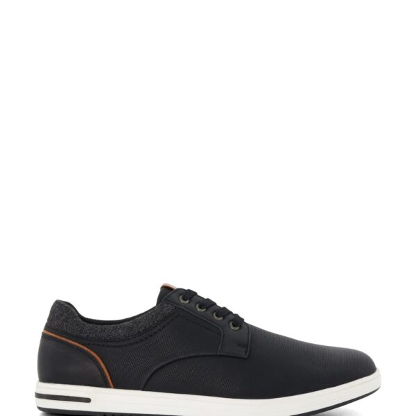 Dune London Men's Wide Fit Lace Up Trainers - 6 - Black, Black