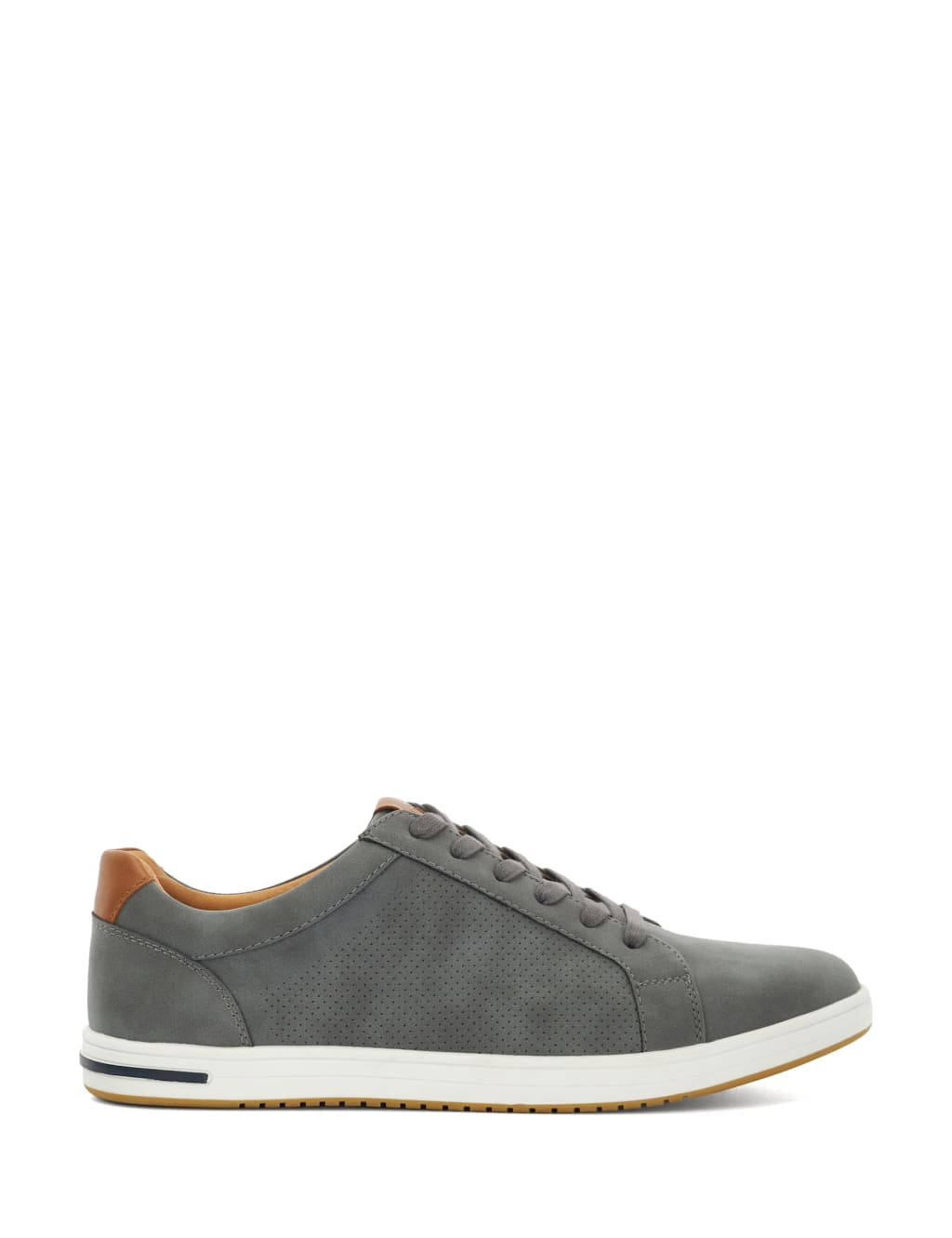 Dune London Men's Wide Fit Lace Up Trainers - 9 - Grey, Grey