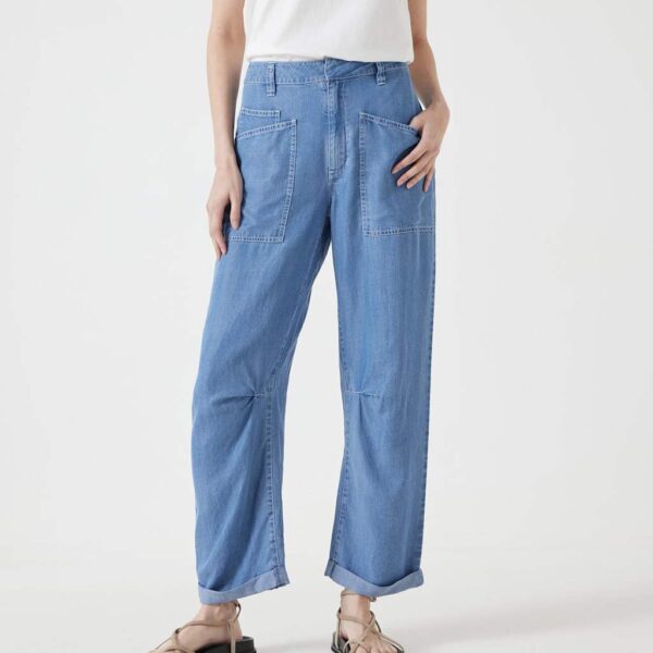 Hush Women's Pure Lyocell Straight Leg Jeans - 10REG - Light Blue, Light Blue