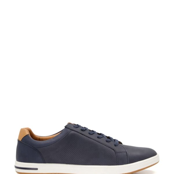 Dune London Men's Suedette Lace Up Trainers - 9 - Navy, Grey,Navy,White
