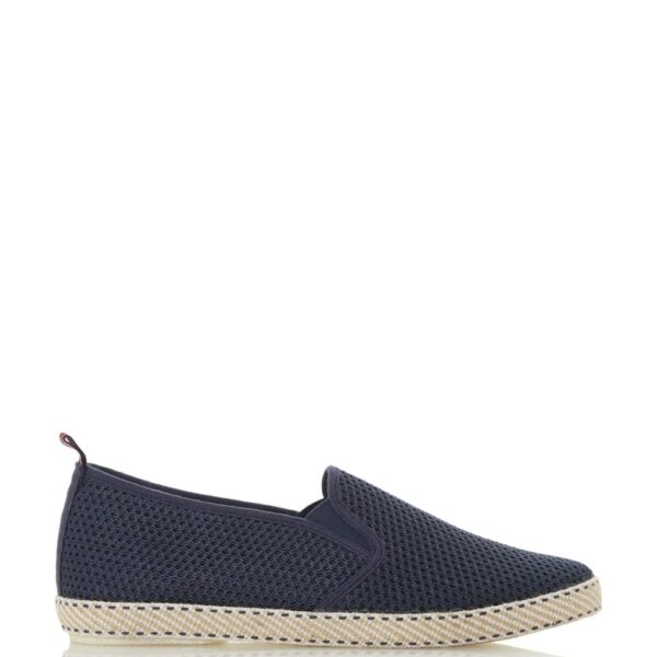 Dune London Men's Canvas Slip-On Espadrilles - 7 - Navy, Navy