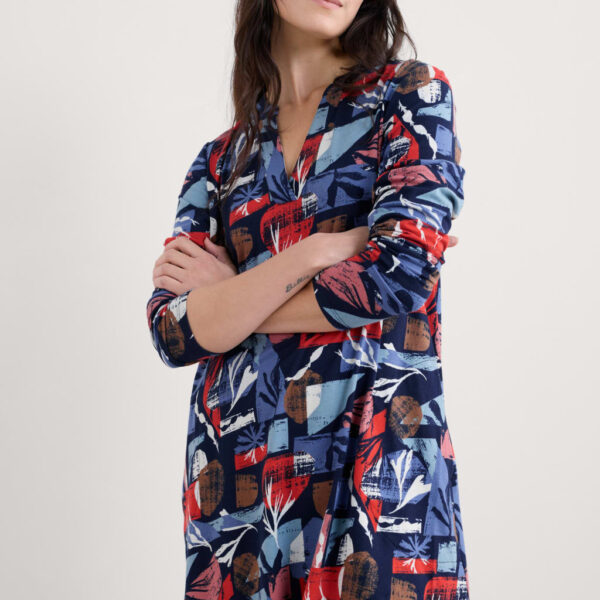 Seasalt Cornwall Women's Cotton Rich Geometric Tunic - 14 - Multi, Multi