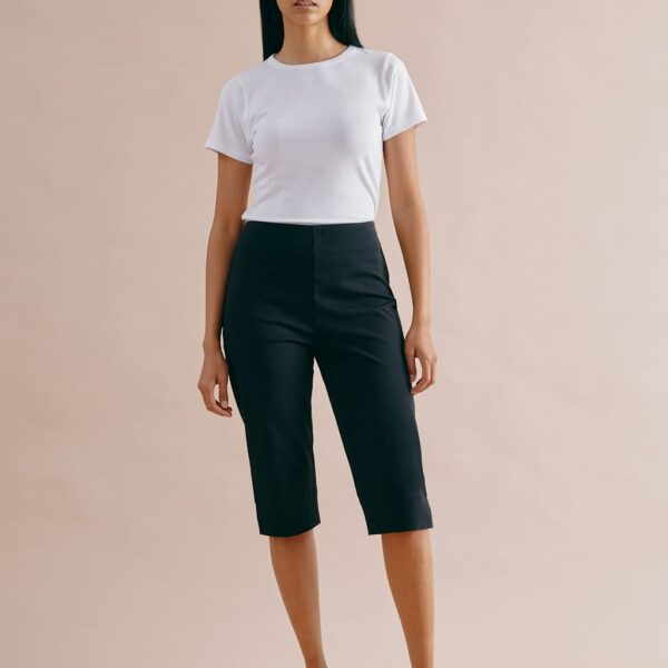Albaray Women's Cotton Rich Skinny Cropped Trousers - 10 - Black, Black
