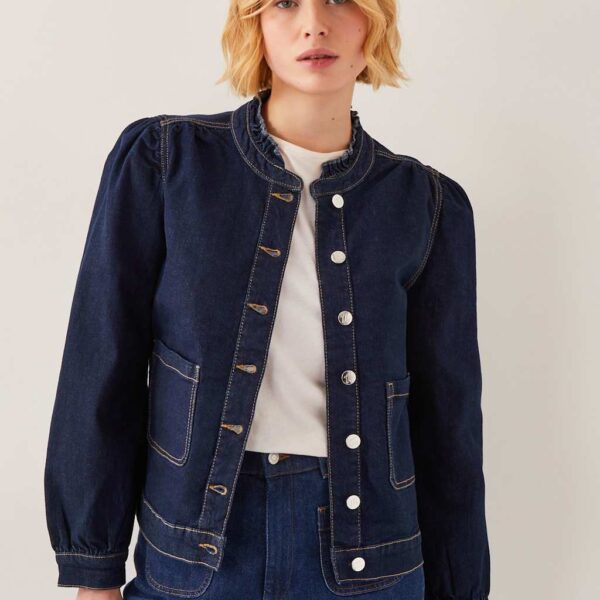 Monsoon Women's Denim Jacket - 20 - Indigo, Indigo