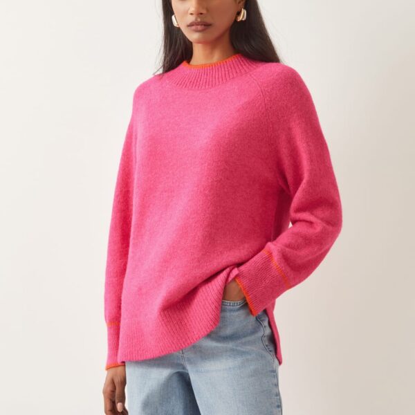 Monsoon Women's Crew Neck Jumper - S - Pink, Pink