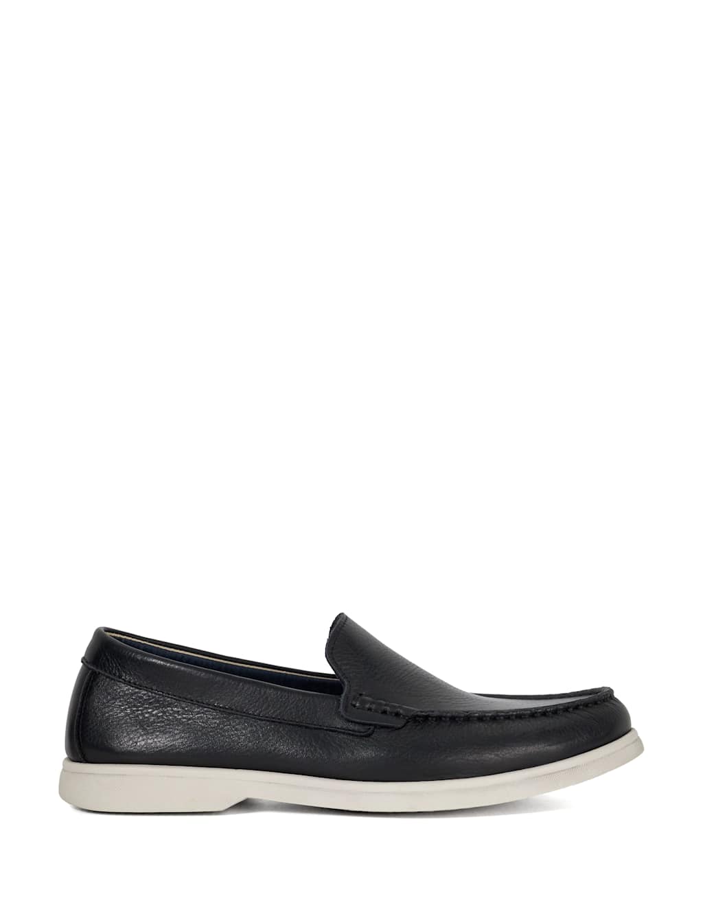 Dune London Men's Suede Loafers - 8 - Black, Black