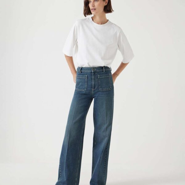 Hush Women's Rowan High Waisted Flared Jeans - 12REG - Denim, Denim