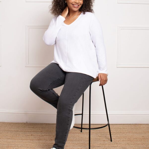 Live Unlimited London Women's Cotton Rich Jeggings - 20REG - Grey, Grey