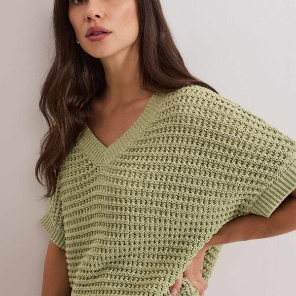 Phase Eight Women's Knitted V-Neck Tabard - MREG - Green, Green