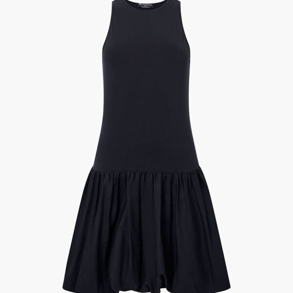 French Connection Women's Pure Cotton Skater Dress - M - Black, Black