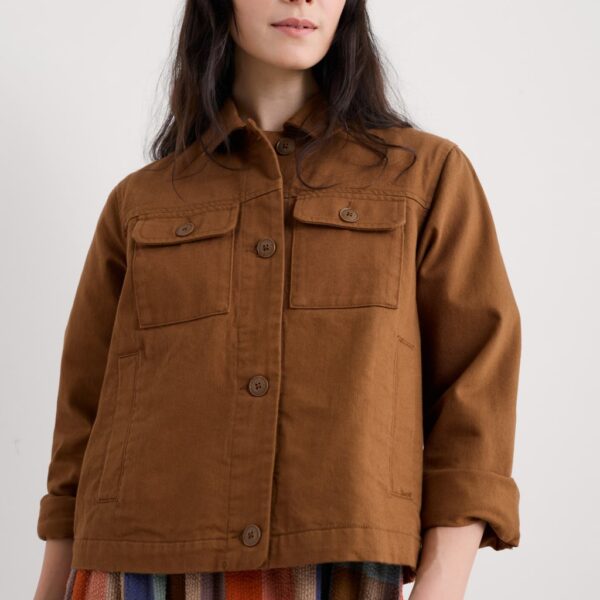 Seasalt Cornwall Women's Denim Jacket - 12 - Brown, Brown