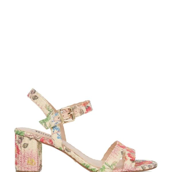 Dune London Women's Block Heel Ankle Strap Sandals - 5 - Natural, Natural
