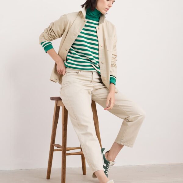 Seasalt Cornwall Women's Denim Jacket - 16 - Natural, Natural