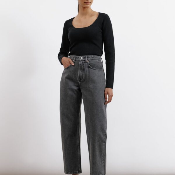 Albaray Women's Boyfriend High Waisted Jeans - 14 - Black, Black