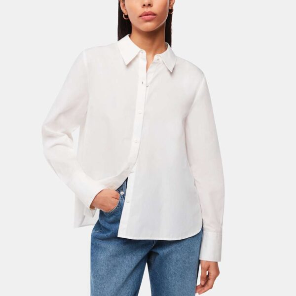 Whistles Women's Pure Cotton Shirt - 10PET - White, White