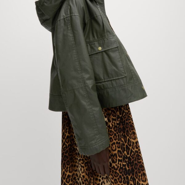 M&S Collection Women's Waxed Hooded Short Jacket - 14 - Khaki, Khaki