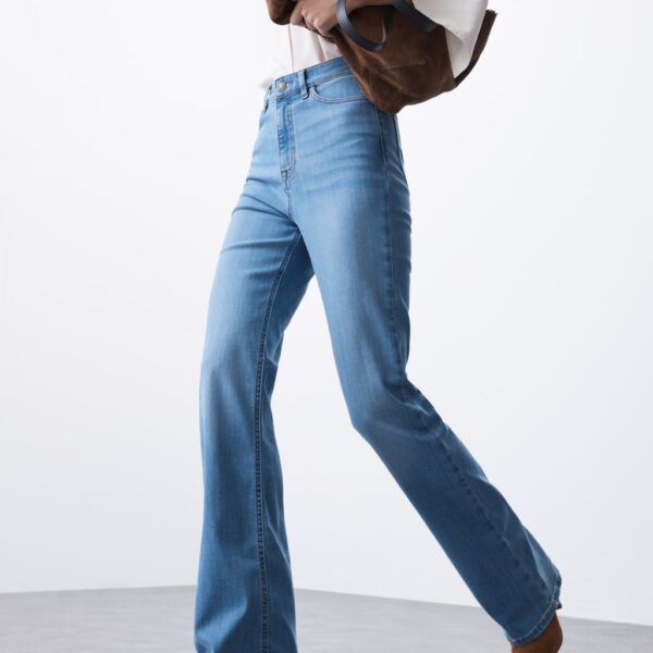 Autograph Women's High Waisted Flared Jeans - 22SHT - Light Indigo, Dark Indigo,Light Indigo