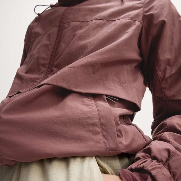 Goodmove Women's Stormwear™ Hooded Sports Jacket - 14 - Dark Taupe, Dark Taupe,Antique Cream