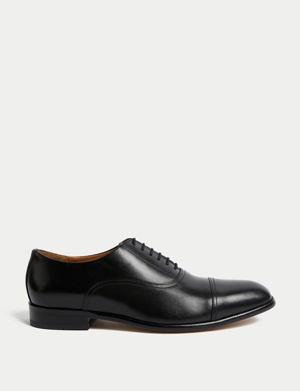 Autograph Men's Wide Fit Leather Oxford Shoes - 12 - Black, Black