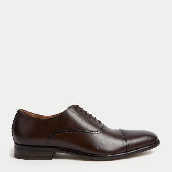 Autograph Men's Leather Oxford Shoes - 9 - Brown, Black,Brown