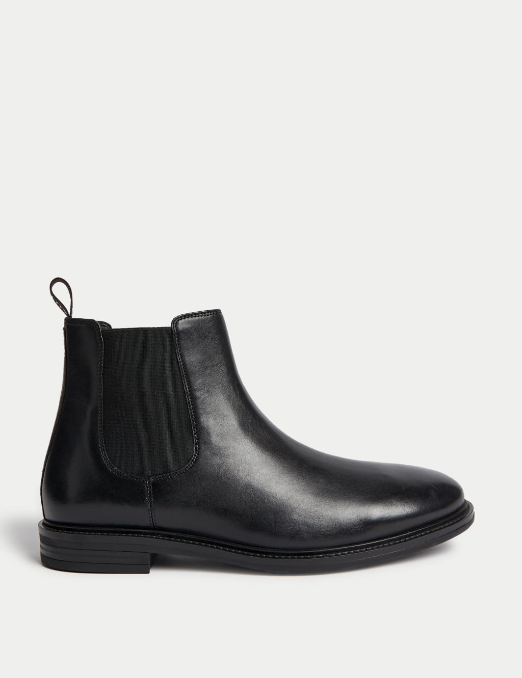 Autograph Men's Wide Fit Leather Chelsea Boots - 11 - Black, Black