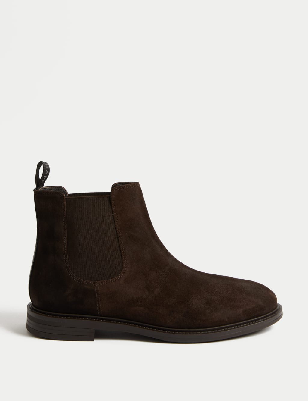 Autograph Men's Wide Fit Leather Chelsea Boots - 10 - Dark Brown, Dark Brown