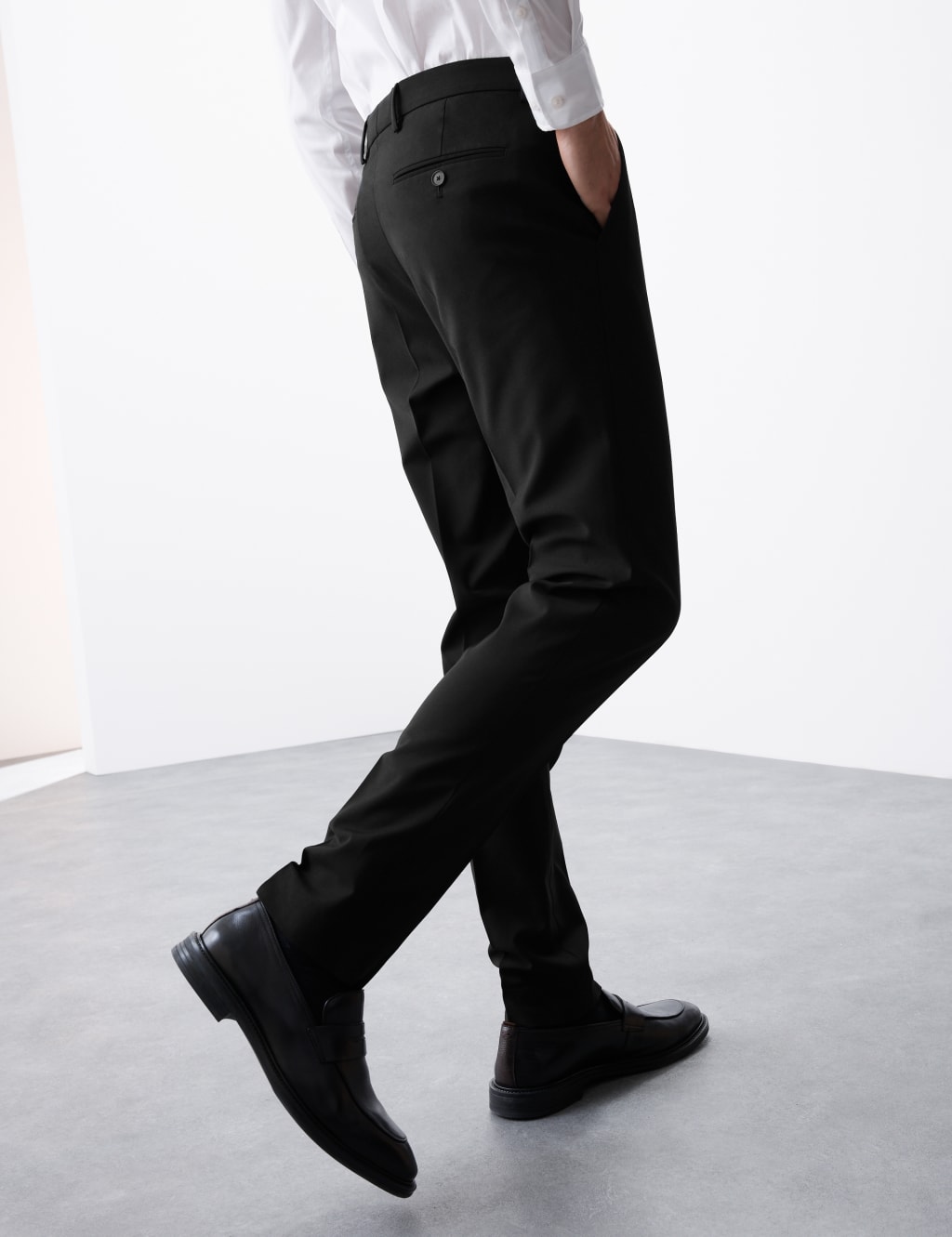Autograph Men's Slim Fit Performance Stretch Suit Trousers - 32REG - Black, Navy,Black